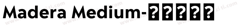 Madera Medium字体转换